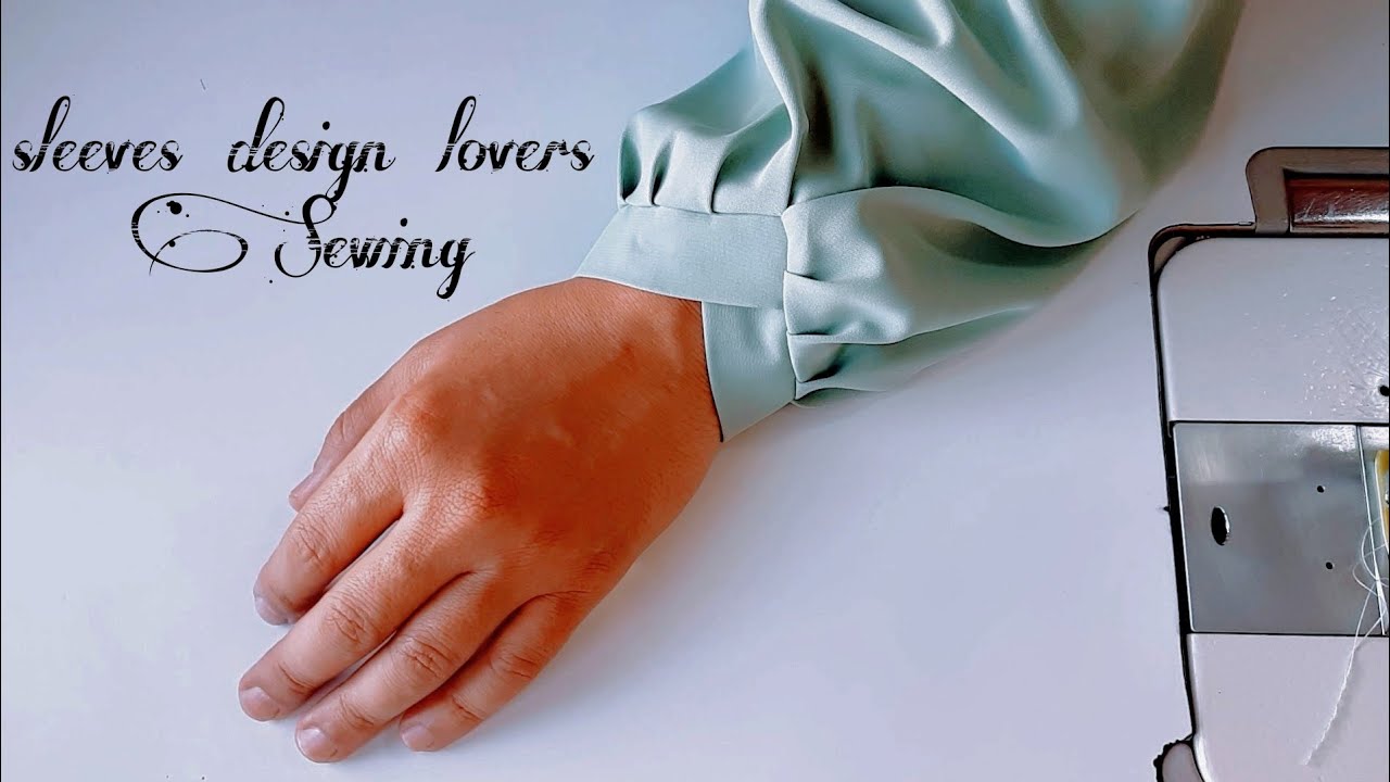 way very easy v cuff sleeves design cutting and stitching YouTube