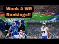 2023 Fantasy Football- Week 4 Wide Receiver Rankings!!