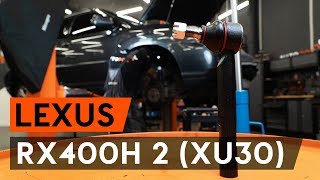 How to replace Tie rod end on LEXUS RX (MHU3_, GSU3_, MCU3_) - video tutorial
