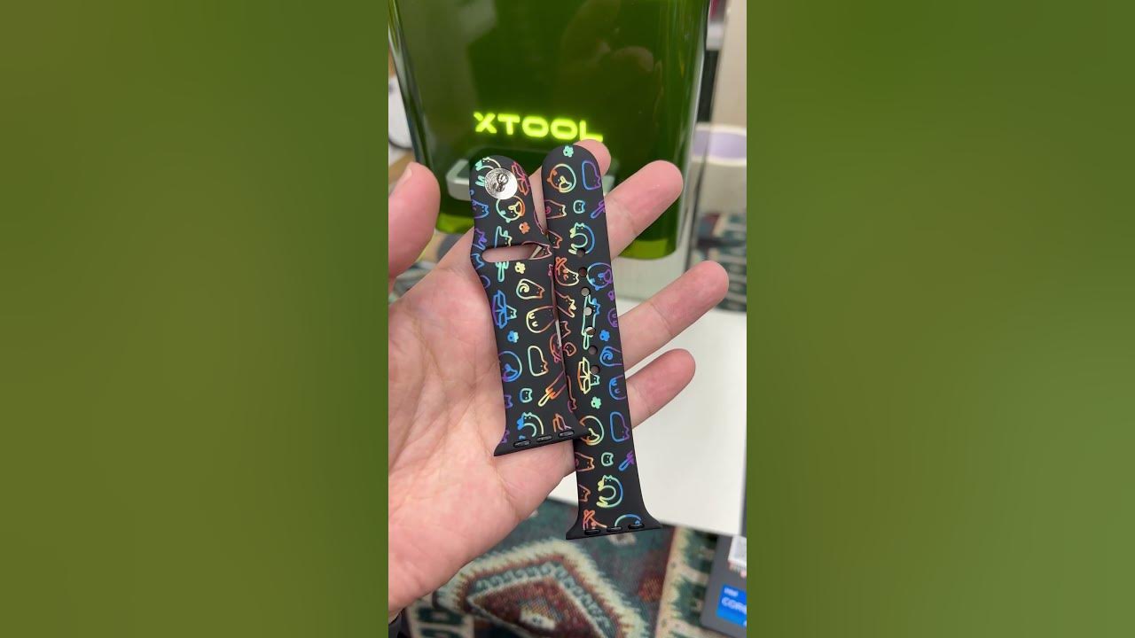 rainbow-diy-apple-watch-band-laser-engraving-with-xtool-f1-laser