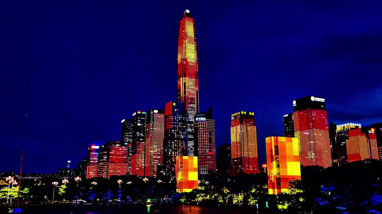 Experience the MOST DAZZLING Light Show in Shenzhen Civic Center!🎇💫