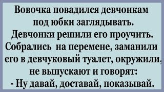 Девчонки поймали Вовочку и требуют показать....  Подборка смешных Анекдотов.