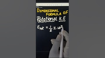 Trick to find dimensional formula of rotational kinetic energy #class11 #physics #dimensions 😊