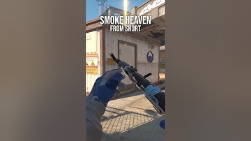 smoke heaven from short/sandbags on Overpass cs2 #cs2 #counterstrike2 #shorts