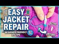 How to repair torn jacket 🧥 Beginner’s Friendly Guide. 