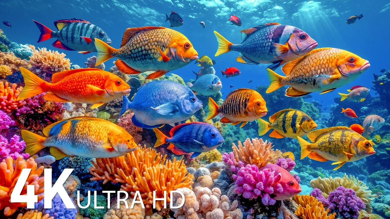 Удивительное морское приключение в формате 4K 🐳 Погрузитесь в глубины и полюбуйтесь морскими животн