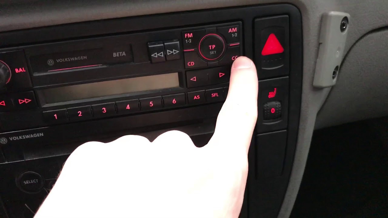 VW Beta 5 (Passat B5) Аутентичный AUX + Bluetooth YouTube