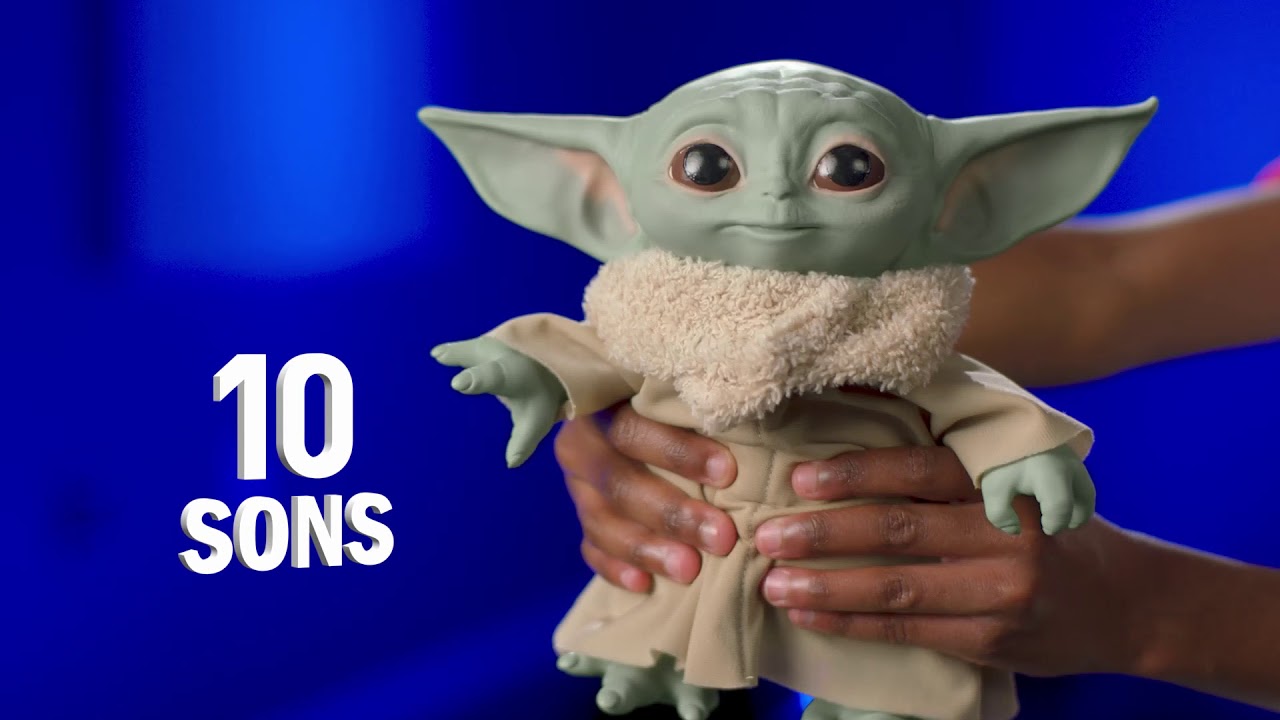 Pelucia Interativa 19 Cm Disney Star Wars The Mandalorian Baby Yoda Hasbro Ri Happy Brinquedos