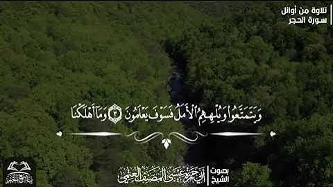 تلاوة من سورة الحجر بصوت القارئ الشيخ أبي حمزة عيسى المصنف العتمي حفظه الله