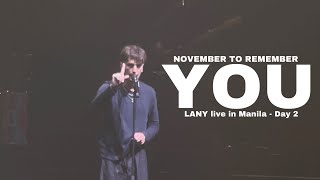 YOU - LANY (November to Remember 2022 Manila)