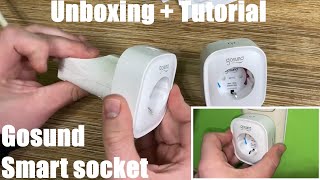 Gosund Smart socket with Apple HomeKit - Smart Plugs - remote controlled Unboxing and instructions