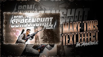 Text Effect In Ps cc Touch | Gaming Thumbnail Text Tutorial | Ps cc Text Editing Android
