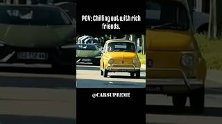 Pov : You are chilling with ur rich friends 😂. #automobile #memes #cargeek #edit