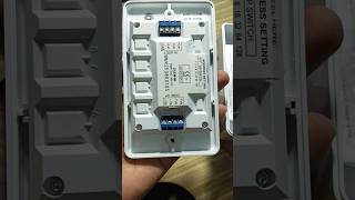 Addressable Zone Monitor Module installing.  Conventional Optical Smoke Detector installing