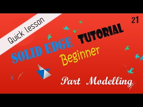 Solid edge tutorial - 21 - CURVE PATTERN - YouTube