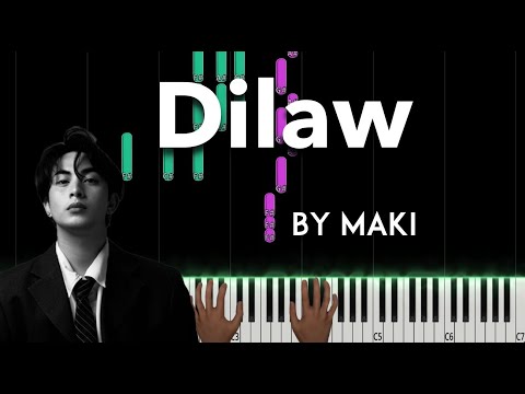Dilaw (piano sheet music) - Maki