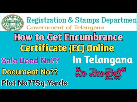 ecsearchts|how to apply ec online telangana|Encumbrance in Telangana|