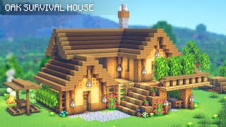 #MINECRAFT | How to Build cozy oak house | Easy Tutorial