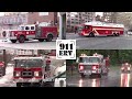 Fire trucks responding compilation 10  special units old and unique fire trucks