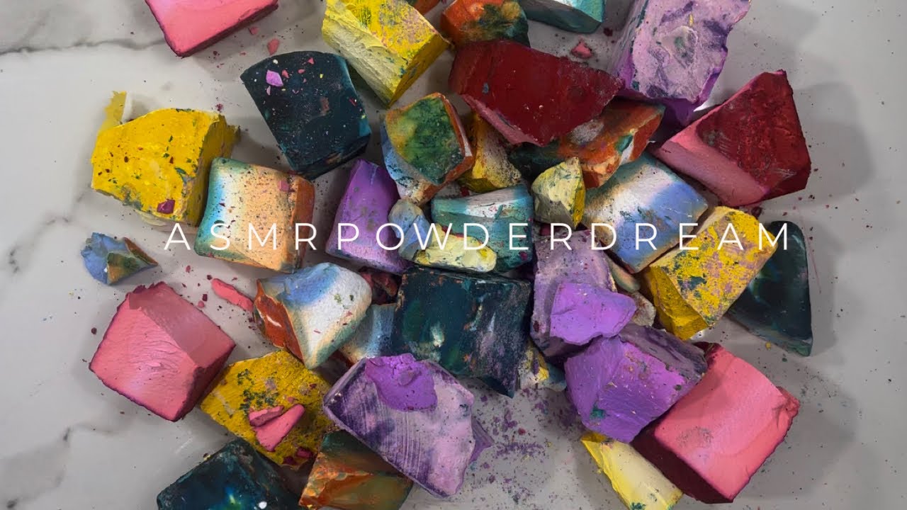 PowderDream Dyed Chunks of Gym Chalk| Bursting with Color| So ...