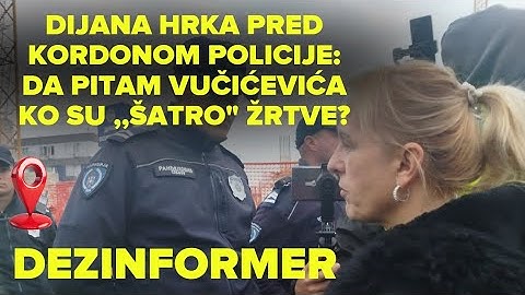 UŽIVO: Opsada Informera, Dijana Hrka hrabro pred kordonom policije, studenti i građani traže istinu!