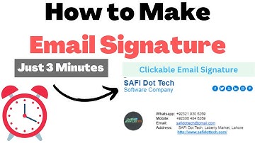 How to Create Professional HTML Email Signature in Under 5 Minute | Create Clickable Email Signature