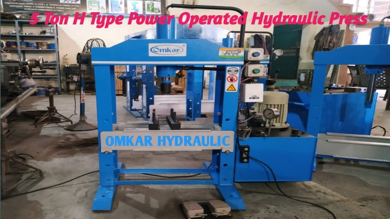 5 TON H TYTPE POWER OPERATED HYDRAULIC PRESS (FOOT PADDLE OPERATED