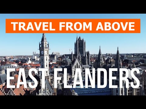 Province of East Flanders from above | Drone video in 4k | Belgium from the air
