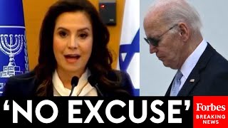 Elise Stefanik Slams Biden For Blocking Military Aid To Israel In Remarks To Knesset | Full Speech