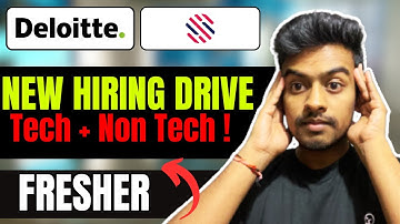 Deloitte, Sutherland, TCS New Hiring | OFF Campus Drive For 2025, 2024 Batch | Fresher Jobs