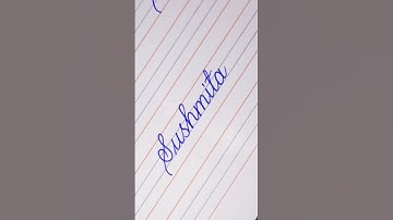 Sushmita #viral #name #handwriting @SamsHandwriting