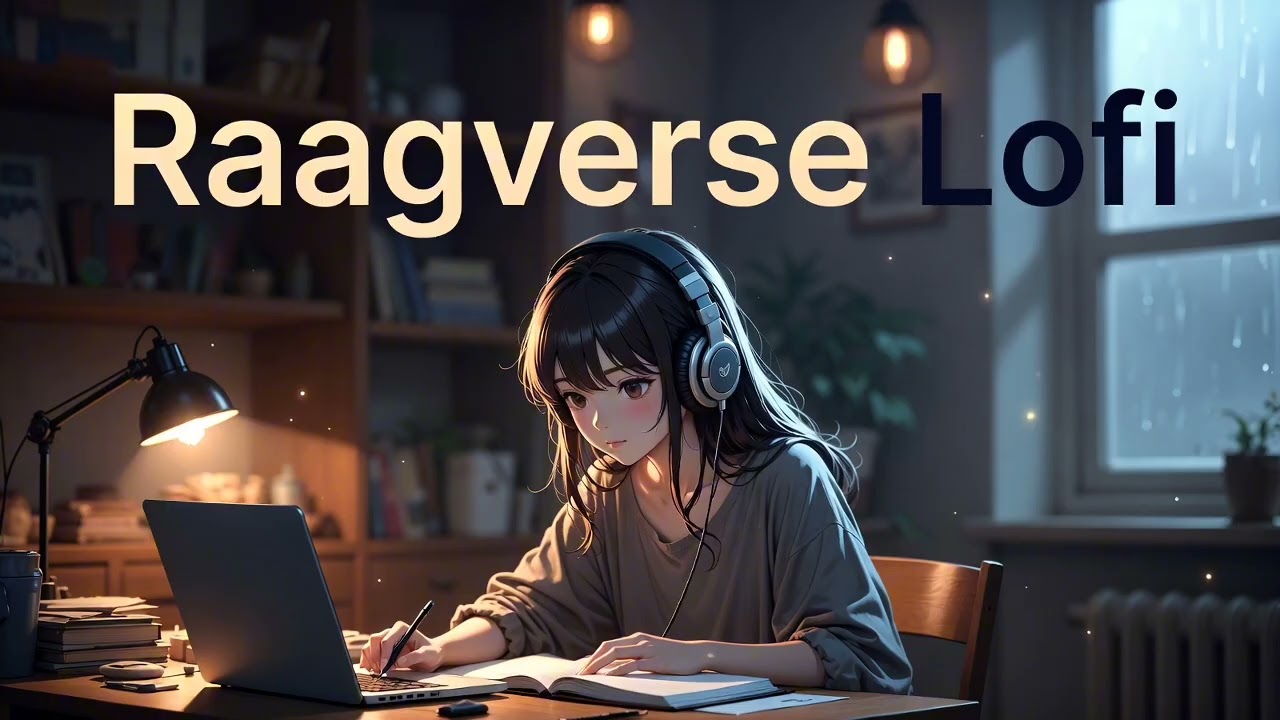 Rainy Night Lofi 🌧️ Study & Relax | 7-Minute Instrumental Music | Raagverse Lofi#music #study #lofi 