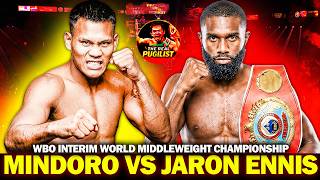 Breaking Weljon Mindoro Vs. Jaron Ennis Middleweight Super Fight Boxing Latest Boxing Fights 2026