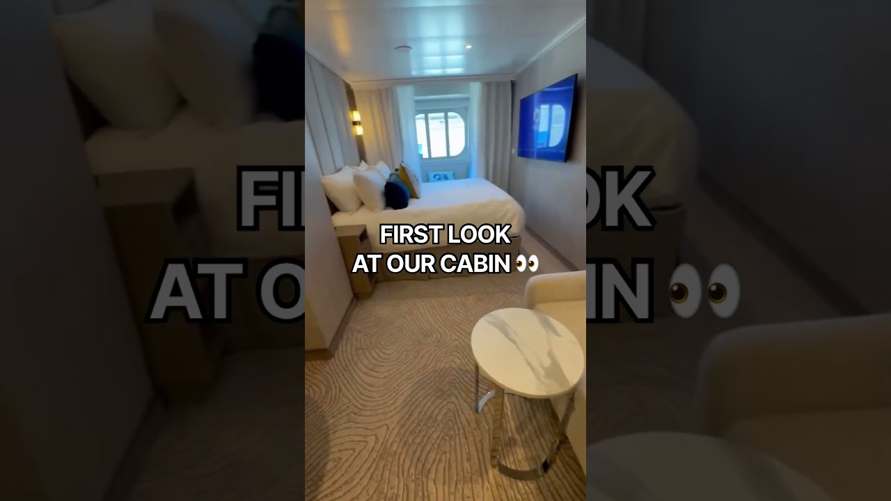We weren’t expecting our Oceanview room to look this good 👀 #starprincess #cruise #shorts