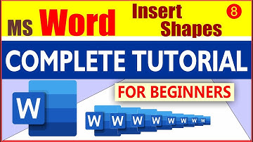 MS Word Insert Menu In urdu | How to insert Shapes | Complete insert Shapes Tutorial