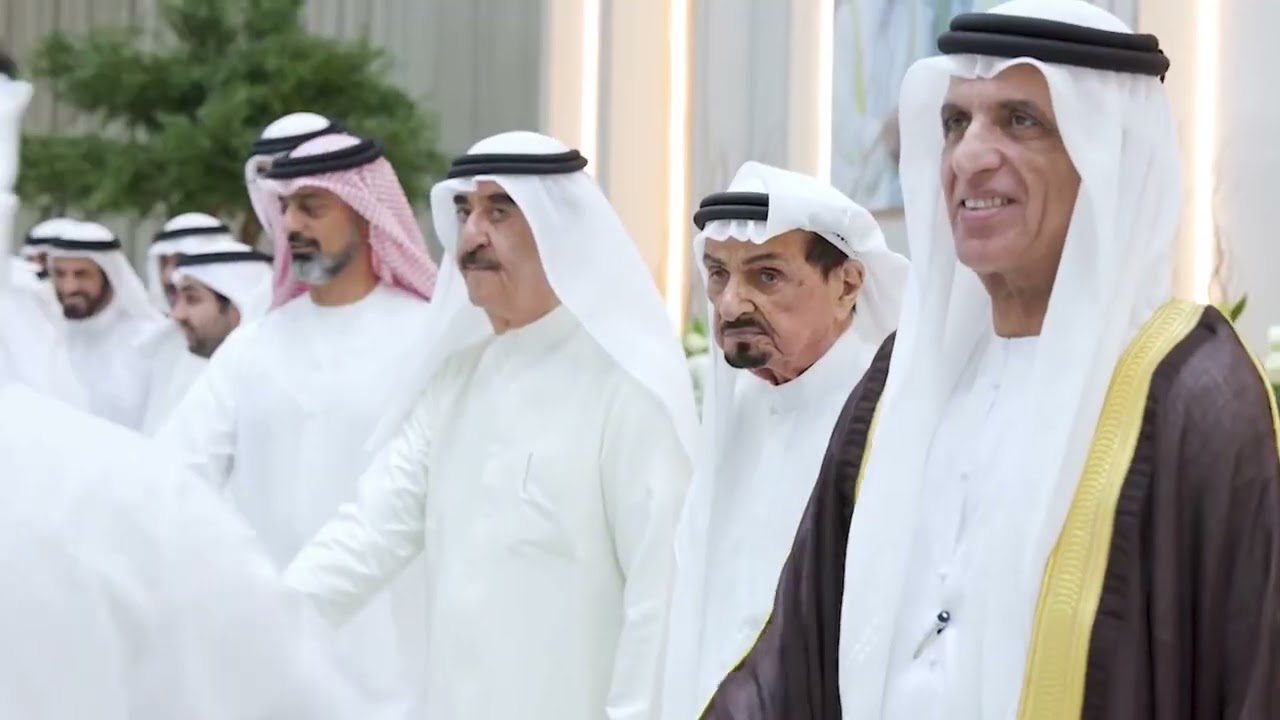 Sheikh Saud Bin Saqr Sheikh Saud Bin Rashid Sheikh Humaid Bin Rashid Attend Al Nuaimi Wedding 