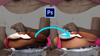 Reshape stomach and Remove fat in Photoshop