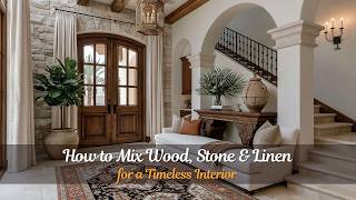 How to Mix Wood, Stone & Linen for a Timeless Interior