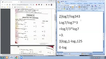solving the logarithm problems(1 to 14) in quantitative aptitude of Dr.R.S.AGGARWAL(in telugu)