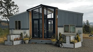 2-24' Tiny Homes connected with a Sunroom Deck
