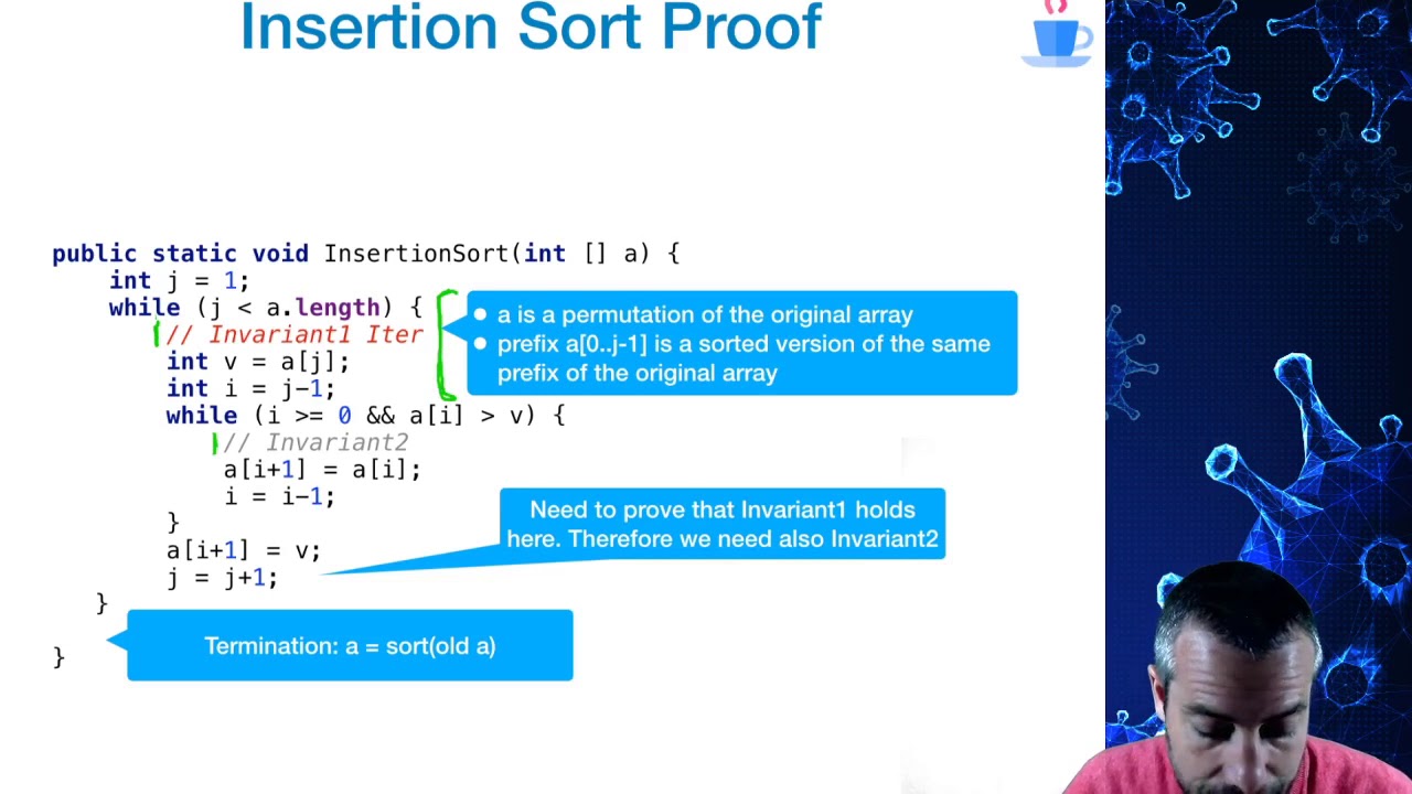 2b 10 insertion sort proving - YouTube
