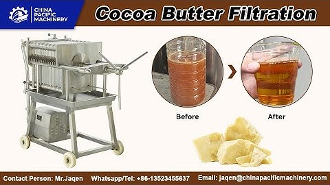 Cocoa Butter Filtration Installation Commission on Thailand Customer Site