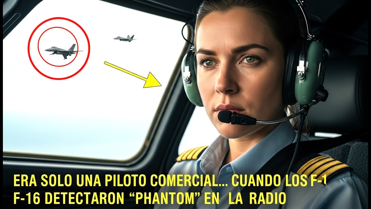 ERA SOLO UNA PILOTO COMERCIAL... CUANDO LOS F-16 DETECTARON 'PHANTOM' EN LA RADIO
