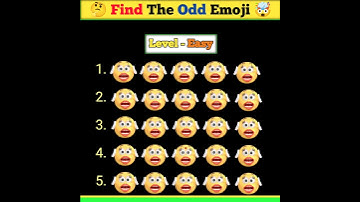 Memory Test|| Find The Odd Emoji|| #shorts #short #viral #youtubeshorts