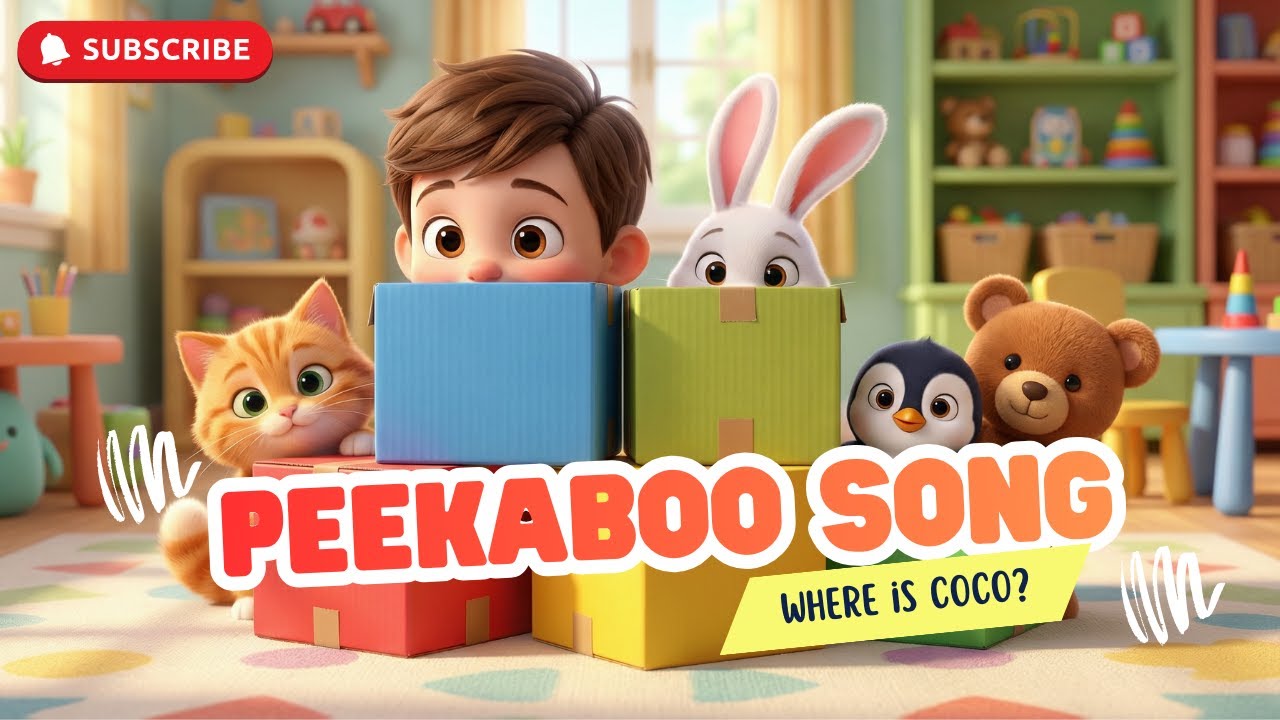 Where Is Coco? 👀 | Peekaboo Song for Kids | Fun Action Rhyme | Coco Kids