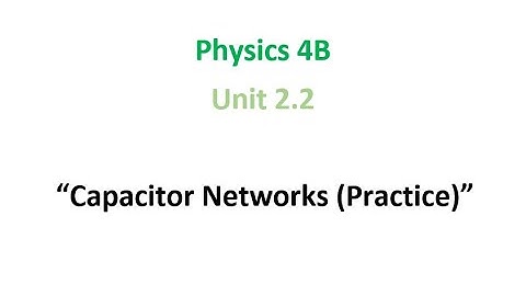 Capacitor Network Practice Problem