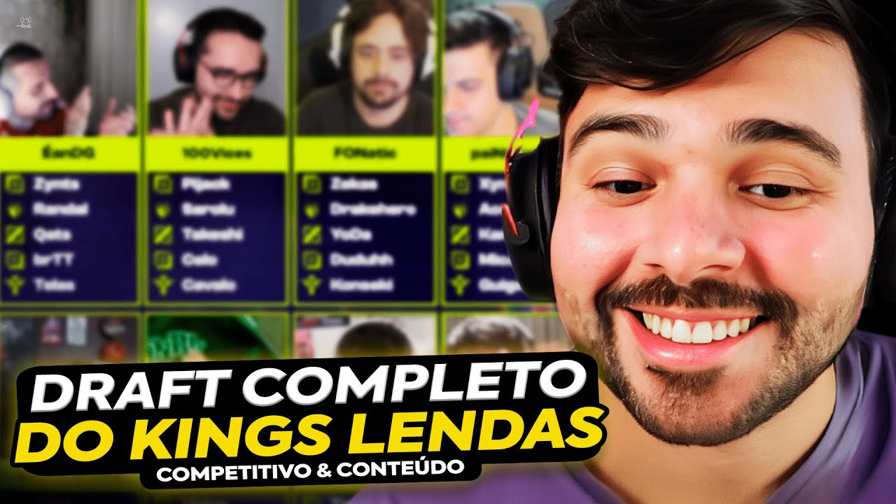 🚨 ESSE DRAFT DO KINGS LENDAS 3 FOI CINEMA! TODOS OS TIMES ESTÃO COMPETITIVOS?