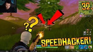 SPEEDHACKER CAUGHT CHEATING LIVE - Fortnite Battle Royale WTF & Funny Moments Episode. 32