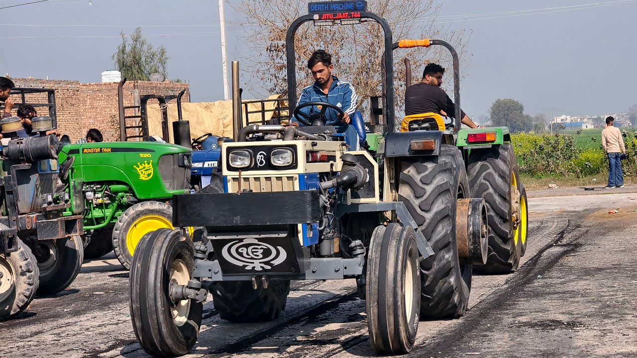 बबनपुर टोचन टूर्नामेंट के लिए ट्रैक्टर की टेस्टिंग लाइव