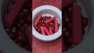 Crushed Red ♥️ Chalks With Pomegranate..WEIRD Crushing asmr satisfying ytshorts colors wetchalk